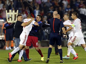 Serb police locate drone that flew over soccer match; Albania defends actions of players | iNFOnews.ca CP30306350