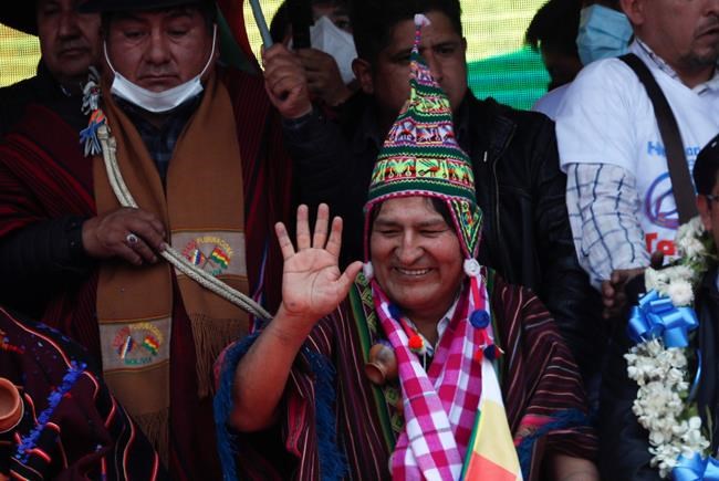 Evo Morales returns to Bolivia, ending year in exile | iNFOnews.ca