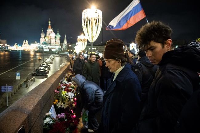 Thousands march in memory of slain Russian opposition leader | iNFOnews.ca