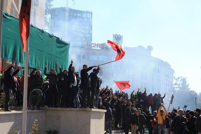 Opposition supporters clash with police in Albania | iNFOnews.ca