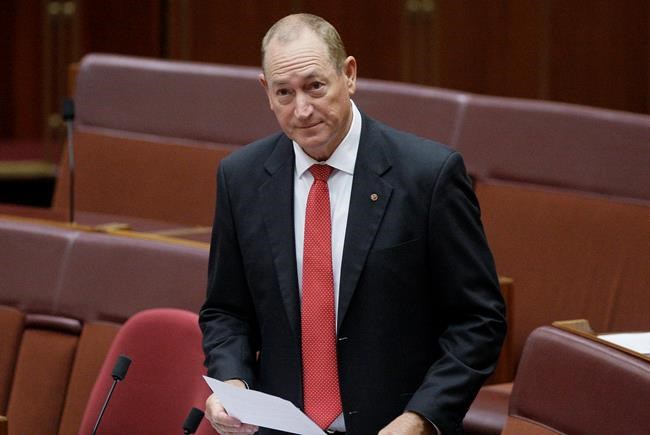 Australian senator censured for blaming Muslim victims | iNFOnews.ca