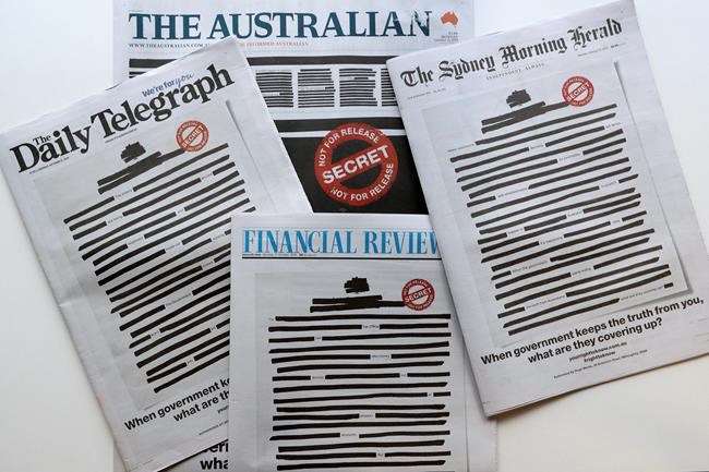 Australian newspapers campaign against government secrecy | iNFOnews.ca