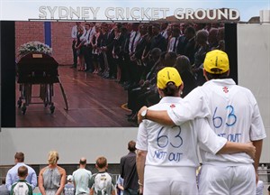 Thousands gather in in Phillip Hughes' hometown for emotional funeral of Australian cricketer | iNFOnews.ca CP30955344