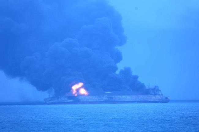 32 missing, oil tanker on fire after collision off China | iNFOnews.ca