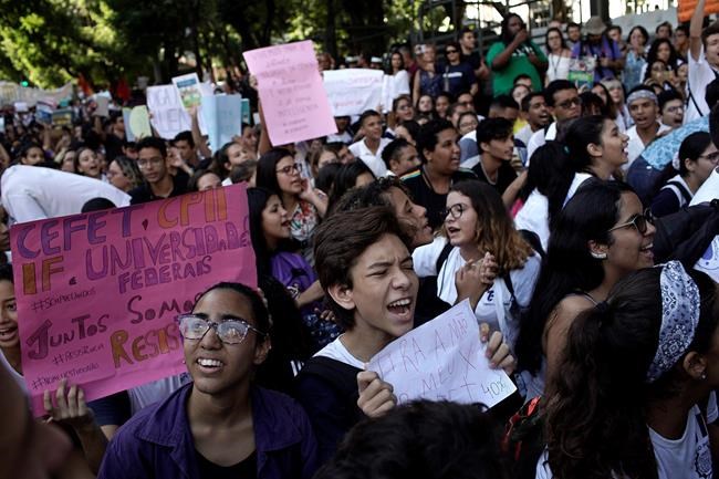 Students in Brazil protest school budget cuts | iNFOnews.ca