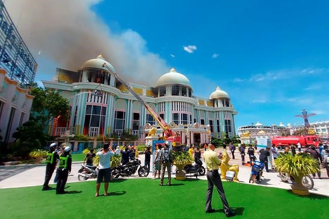 Fire damages elaborate mansion at seaside park in Thailand | iNFOnews.ca