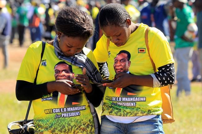 Zimbabwe ruling party backers march for peace ahead of vote | iNFOnews.ca