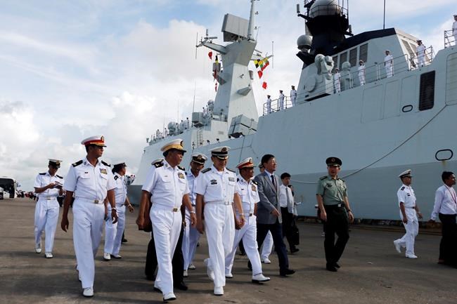 Chinese frigates pay port call at Myanmar's old capital | iNFOnews.ca