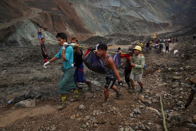 Landslide at Myanmar jade mine kills at least 162 people | iNFOnews.ca