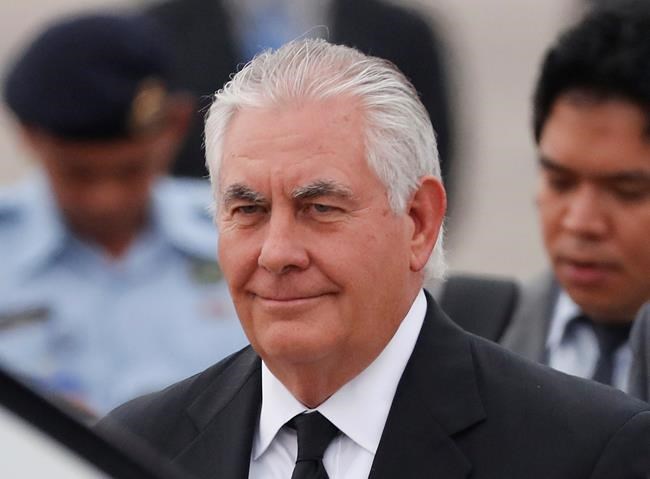 The Latest: Tillerson visits Thailand and Malaysia | iNFOnews.ca
