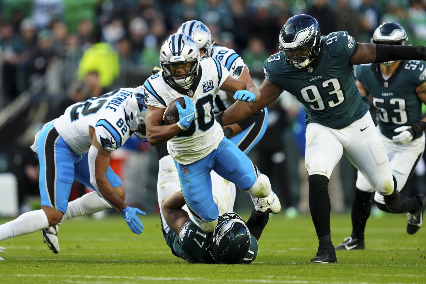Panthers lose rookie RB Jonathon Brooks for the season to a torn ACL; same knee he injured at Texas | iNFOnews.ca