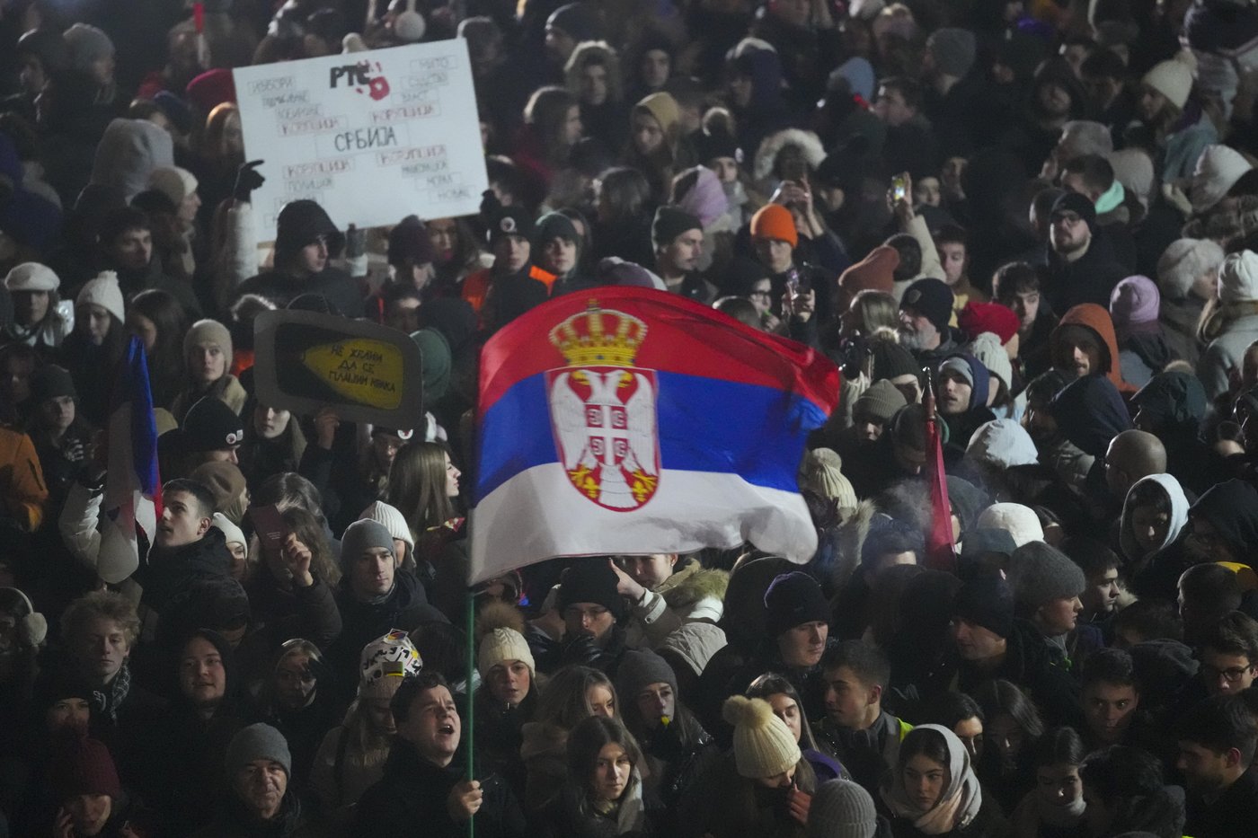 Students lead massive protests in Serbia against state broadcaster and president | iNFOnews.ca