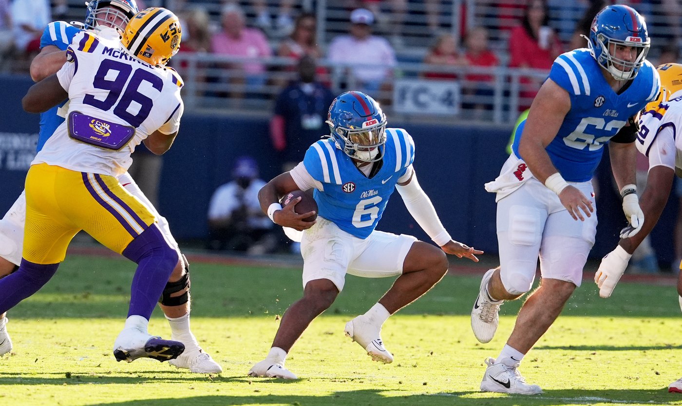 No pedigree, no problem for Mississippi's Trinidad Chambliss vs. LSU and Garrett Nussmeier | iNFOnews.ca