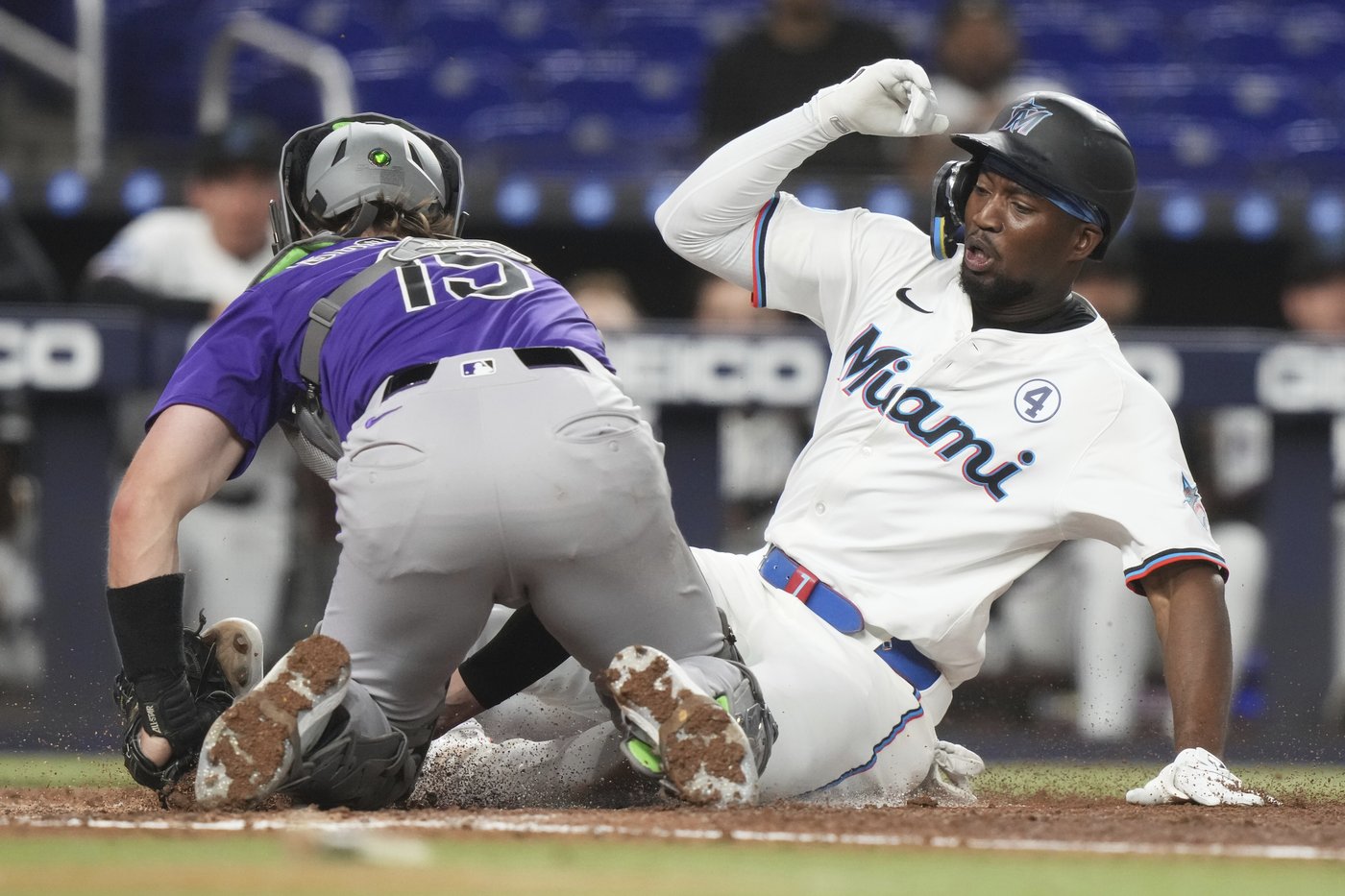 Hunter Goodman homers twice as Rockies beat Marlins 6-4 to end 8-game losing streak | iNFOnews.ca Hunter Goodman homers twice as Rockies beat Marlins 6-4 to end 8-game losing streak | iNFOnews.ca