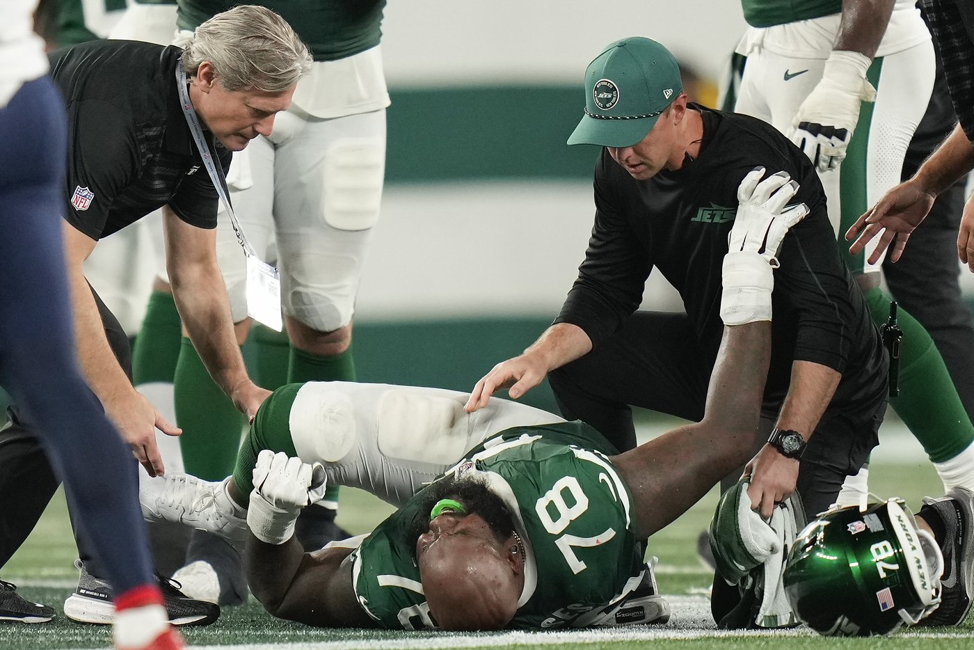 Jets' Moses returns to practice, but ruled out vs. Vikings in London. Vera-Tucker (ankle) limited | iNFOnews.ca Jets' Moses returns to practice, but ruled out vs. Vikings in London. Vera-Tucker (ankle) limited | iNFOnews.ca