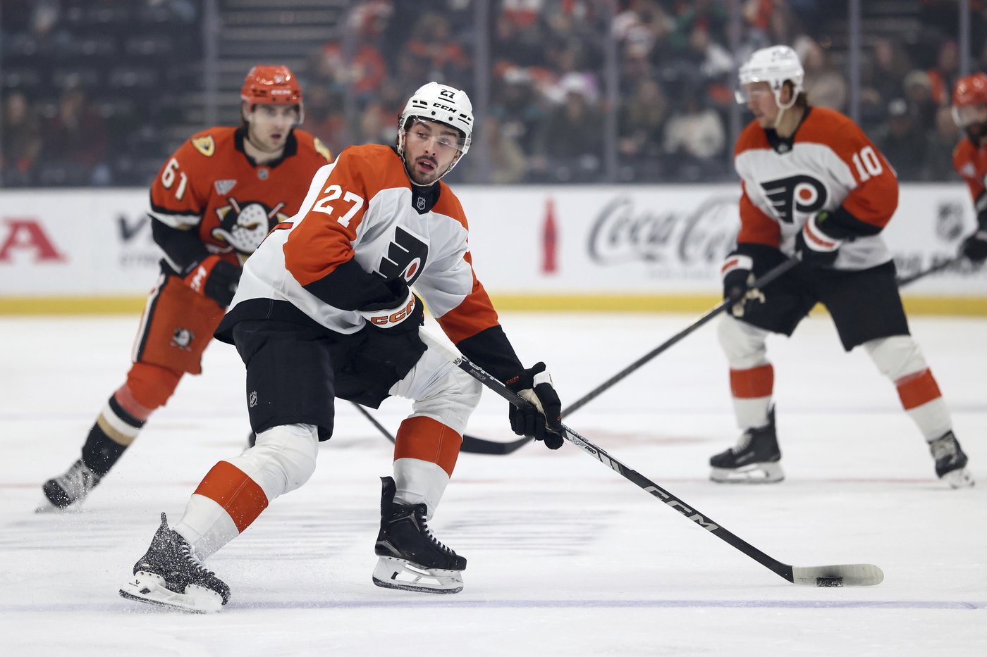 Noah Cates extends goal-scoring streak to 5 games as Flyers beat Ducks 3-1 | iNFOnews.ca