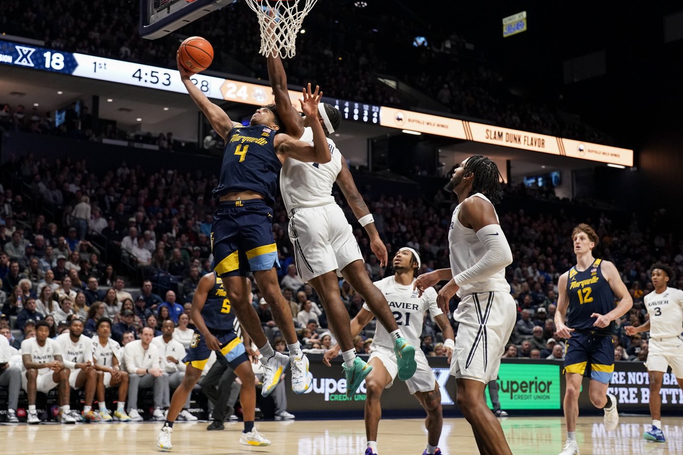 Kam Jones scores 20 points as No. 9 Marquette holds off Xavier 72-70 | iNFOnews.ca Kam Jones scores 20 points as No. 9 Marquette holds off Xavier 72-70 | iNFOnews.ca