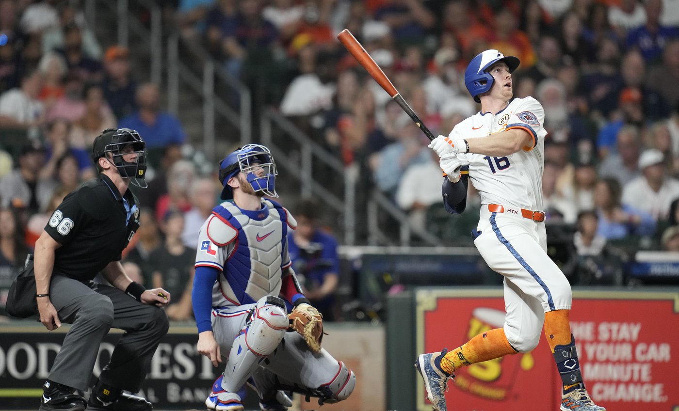 Astros rookie Zach Cole powers 6-3 win over Rangers in place of injured Yordan Alvarez | iNFOnews.ca Astros rookie Zach Cole powers 6-3 win over Rangers in place of injured Yordan Alvarez | iNFOnews.ca