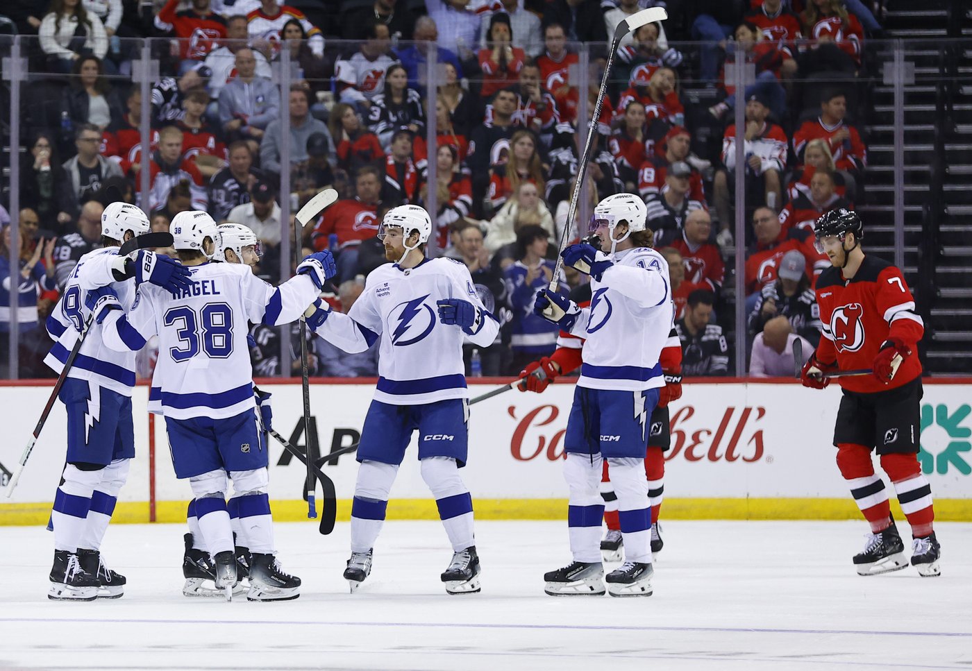 Hagel scores 3, Hedman adds 2 as Lightning beat Devils 8-5 | iNFOnews.ca Hagel scores 3, Hedman adds 2 as Lightning beat Devils 8-5 | iNFOnews.ca