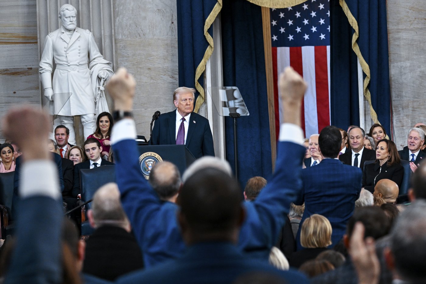 Trump, in his inaugural address, rips into the country's past leaders and makes sweeping promises | iNFOnews.ca