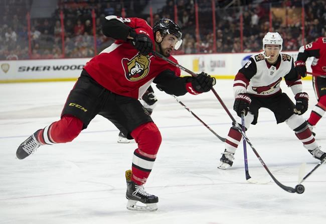 Senators enter NHL all-star break on down note, losing to Coyotes 3-2 | iNFOnews.ca