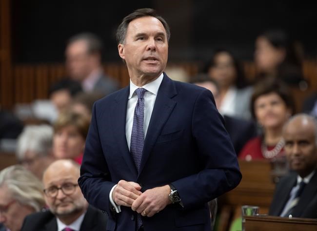 Federal Liberals to deliver 2020 budget on March 30, Morneau says | iNFOnews.ca CP114141006