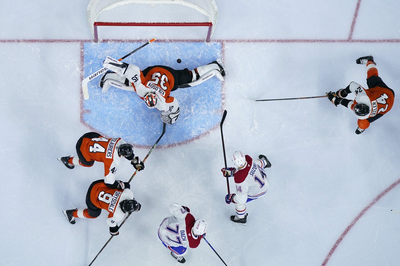 Aleksei Kolosov makes his Flyers debut, becoming first Belarusian goalie in NHL history | iNFOnews.ca