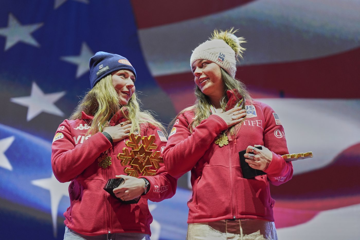 Shiffrin says sharing gold with childhood friend Johnson 'tops the list of any medal I've ever won' | iNFOnews.ca