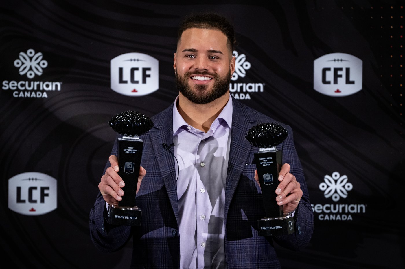 Bombers' Brady Oliveira named CFL's outstanding player, top Canadian | iNFOnews.ca Bombers' Brady Oliveira named CFL's outstanding player, top Canadian | iNFOnews.ca