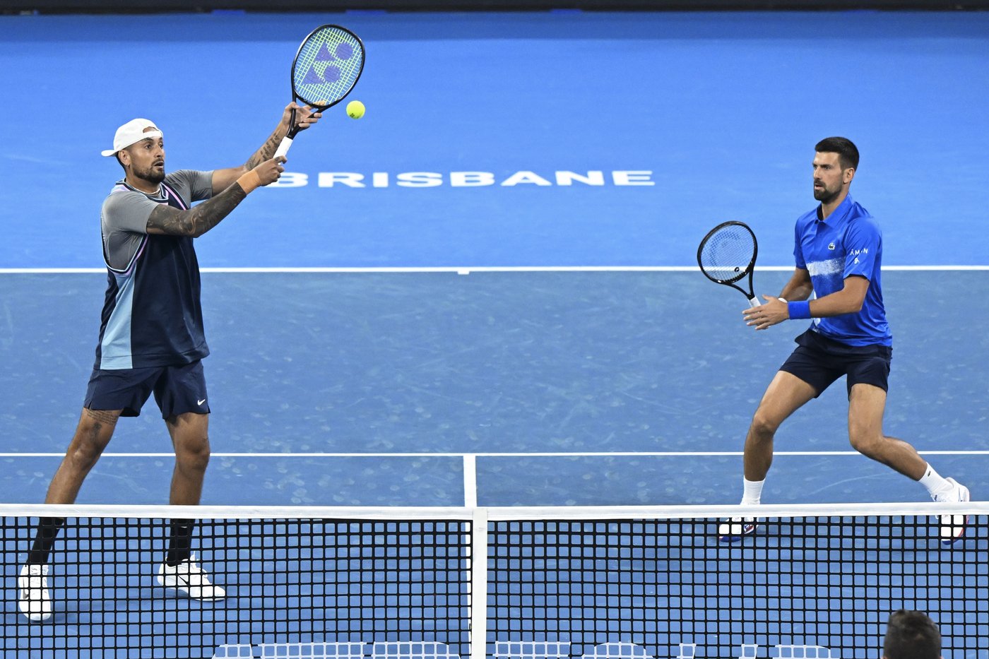 All smiles as Djokovic and Kyrgios treat crowd to flashy shots in doubles win | iNFOnews.ca All smiles as Djokovic and Kyrgios treat crowd to flashy shots in doubles win | iNFOnews.ca