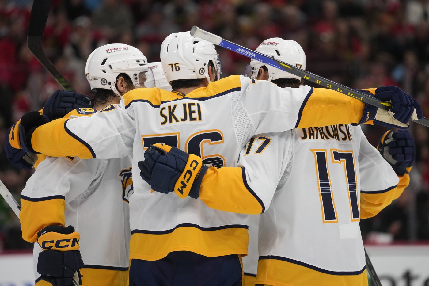 Skjei's power-play goals cap Predators' 3-2 comeback win over Blackhawks | iNFOnews.ca Skjei's power-play goals cap Predators' 3-2 comeback win over Blackhawks | iNFOnews.ca