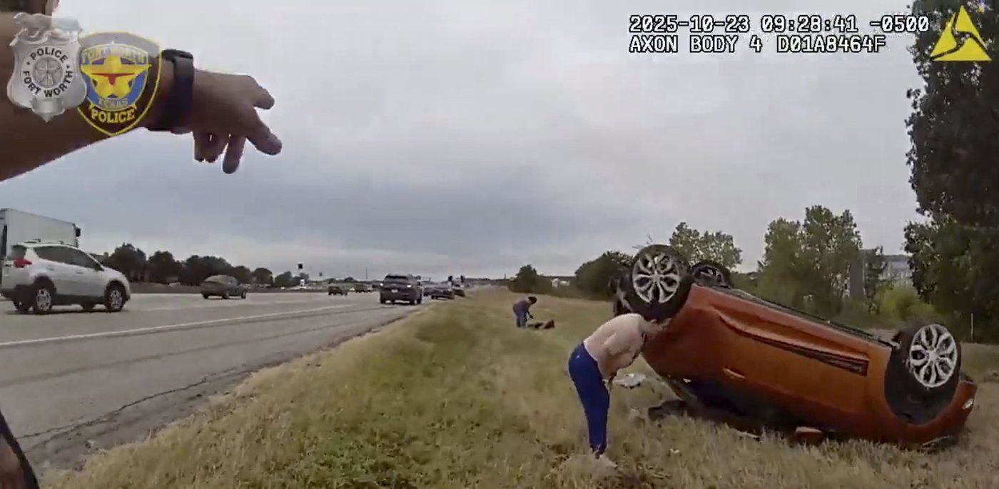 Video shows dramatic rescue of baby pinned under overturned car in Texas | iNFOnews.ca