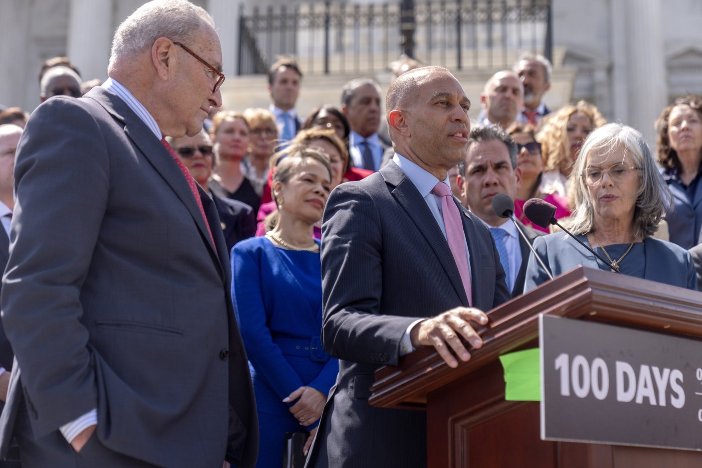 Democratic Leader Jeffries says Trump's 100 days filled with 'chaos, cruelty and corruption' | iNFOnews.ca