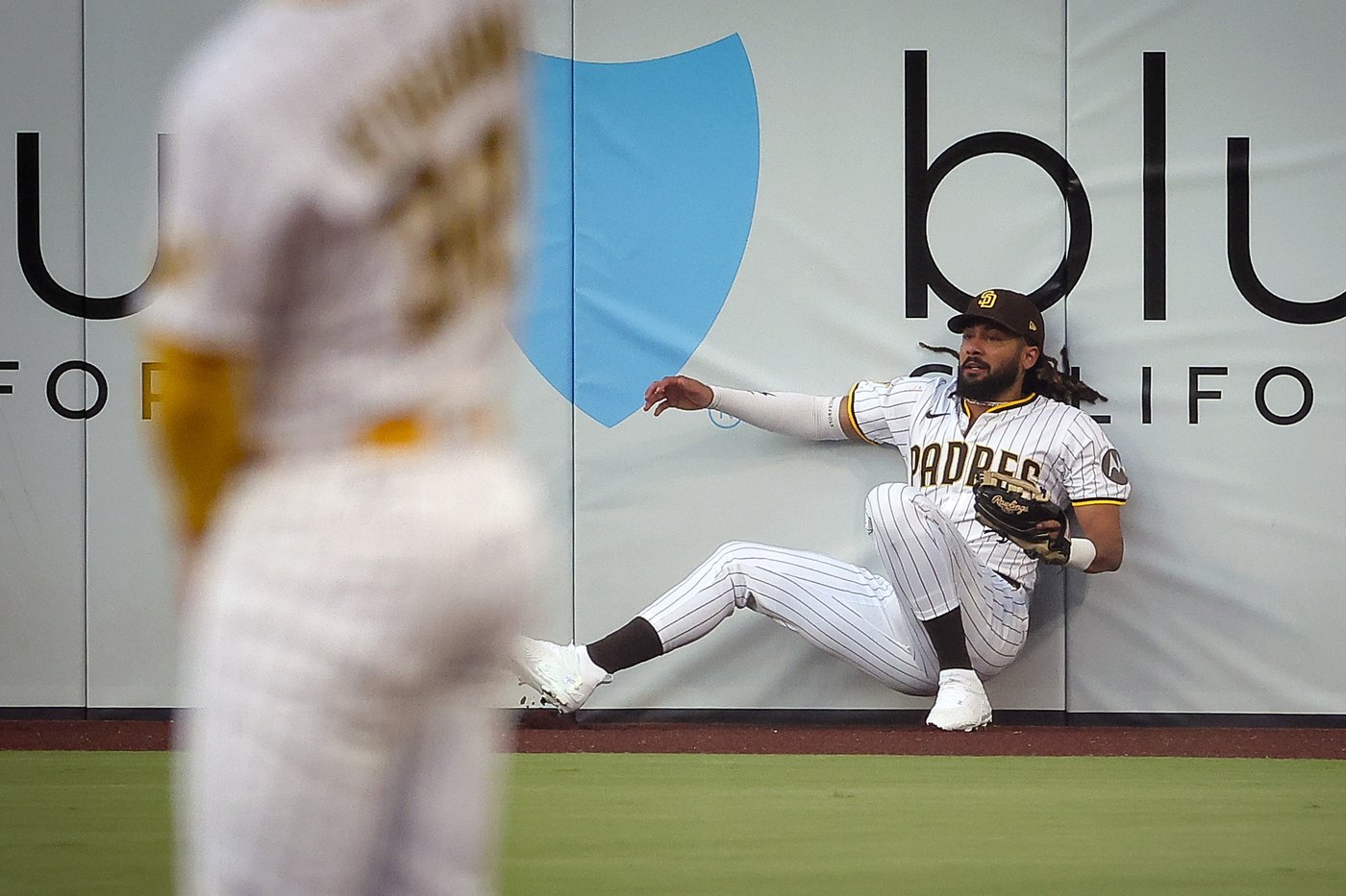 Tatis makes spectacular leaping catch to rob Devers of a home run | iNFOnews.ca