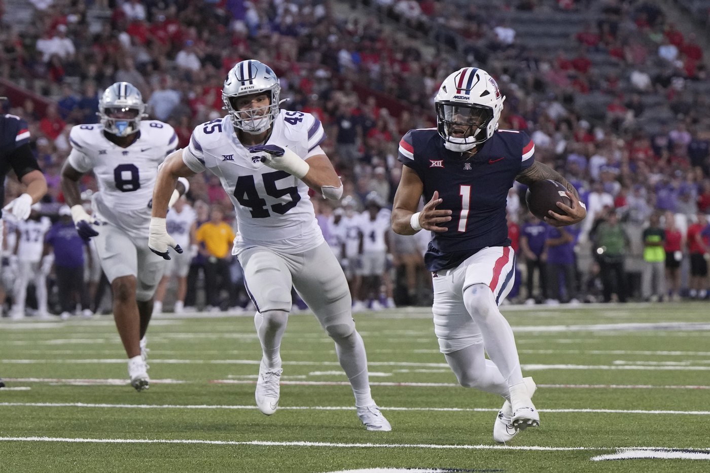 Ismail Mahdi runs for 189 yards, Arizona holds off Kansas State rally for 23-17 win | iNFOnews.ca Ismail Mahdi runs for 189 yards, Arizona holds off Kansas State rally for 23-17 win | iNFOnews.ca