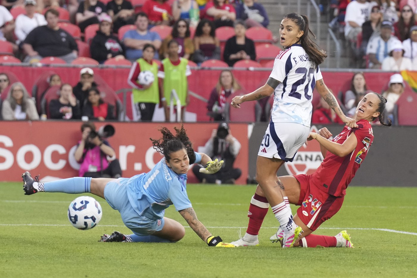 Canada scores four late goals to defeat Costa Rica 4-1 in women's soccer friendly | iNFOnews.ca Canada scores four late goals to defeat Costa Rica 4-1 in women's soccer friendly | iNFOnews.ca