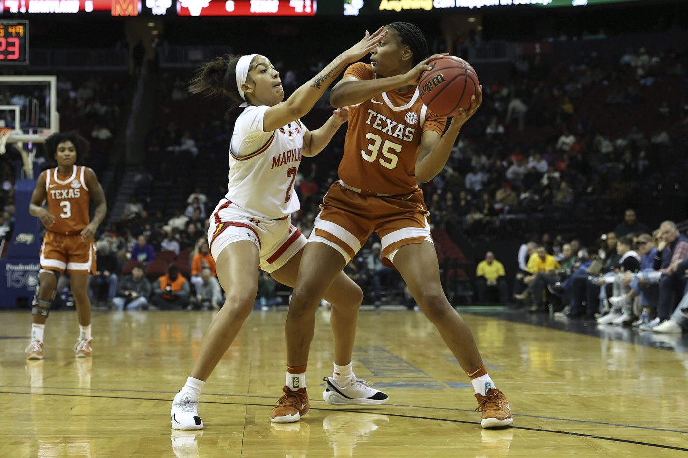 Madison Booker helps No. 7 Texas rout No. 8 Maryland 89-51 in inaugural Coretta Scott King Classic | iNFOnews.ca Madison Booker helps No. 7 Texas rout No. 8 Maryland 89-51 in inaugural Coretta Scott King Classic | iNFOnews.ca