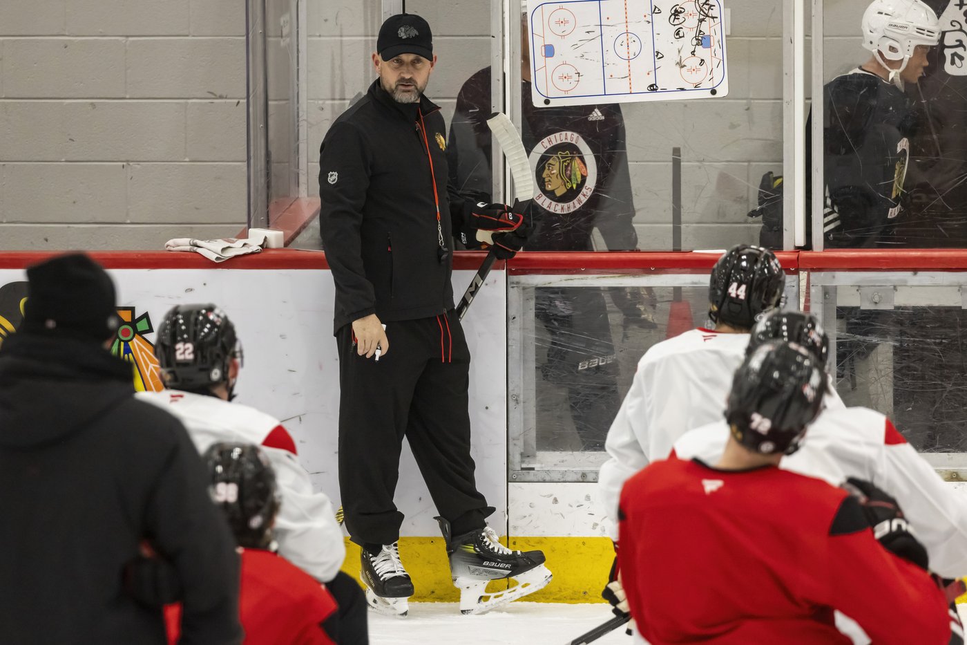 Blackhawks GM Kyle Davidson looks for improvement from team after firing coach | iNFOnews.ca Blackhawks GM Kyle Davidson looks for improvement from team after firing coach | iNFOnews.ca