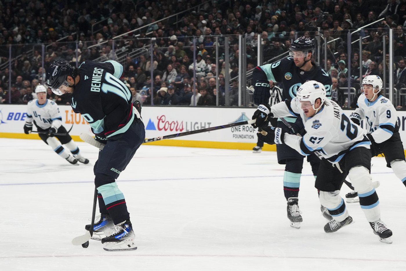 Kraken score 3 third-period goals in 5-2 win over Utah | iNFOnews.ca Kraken score 3 third-period goals in 5-2 win over Utah | iNFOnews.ca