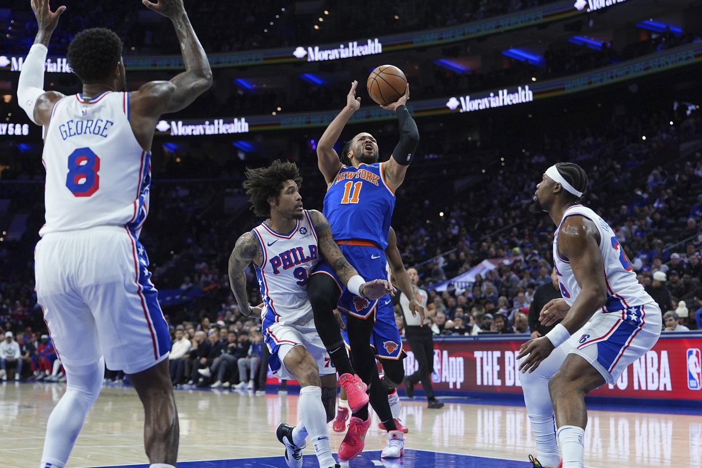 Brunson scores 16 of his 38 points in 4th quarter and OT as Knicks beat 76ers 125-119 | iNFOnews.ca Brunson scores 16 of his 38 points in 4th quarter and OT as Knicks beat 76ers 125-119 | iNFOnews.ca