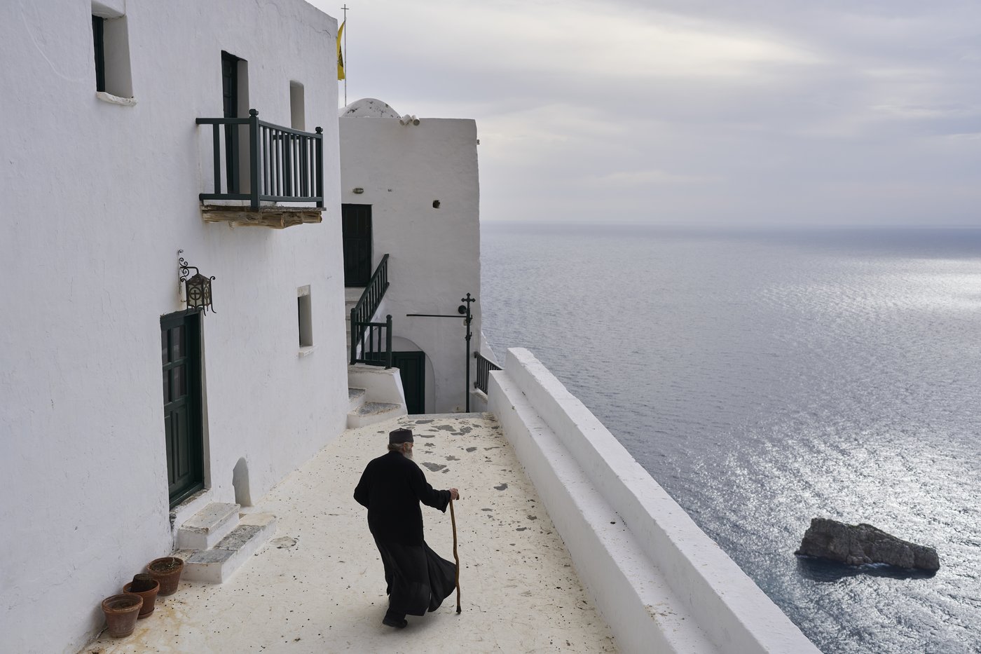 In 50-plus years at a cliffside Greek island monastery, one monk keeps faith and community together | iNFOnews.ca