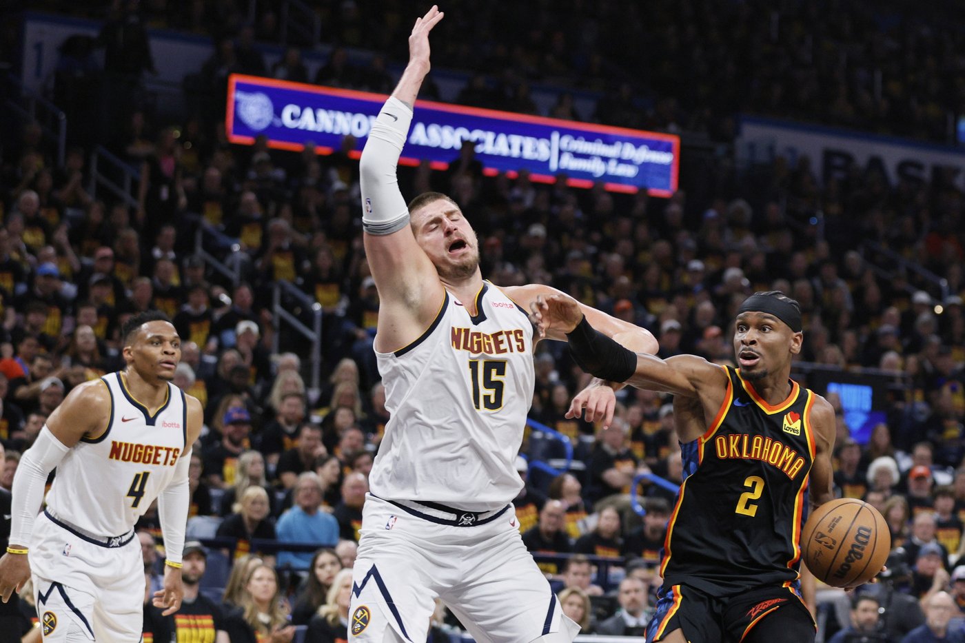 Gordon's game-winner, Jokic's 42 points, 22 rebounds lead Nuggets past Thunder in West semis Game 1 | iNFOnews.ca