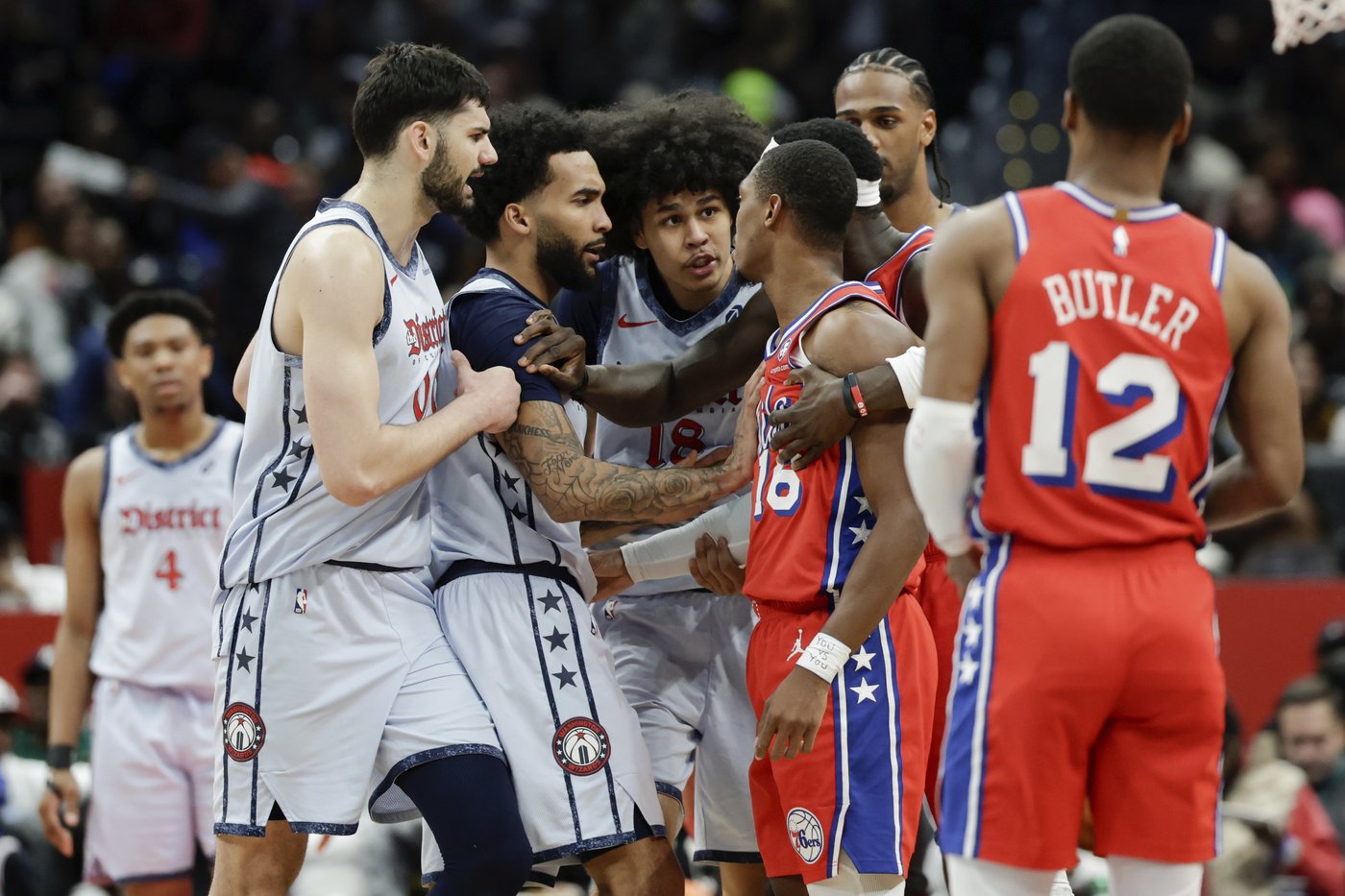 Dowtin scores a career-high 30 points and 76ers snap 12-game skid with 122-103 win over Wizards | iNFOnews.ca Dowtin scores a career-high 30 points and 76ers snap 12-game skid with 122-103 win over Wizards | iNFOnews.ca