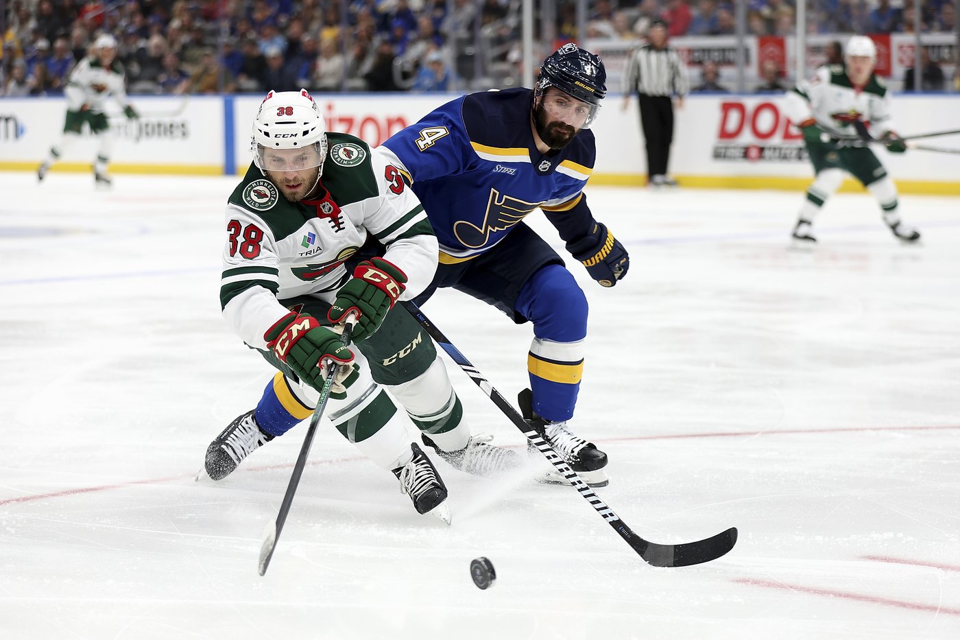 Goalie Gustavsson makes 27 saves, scores an empty-netter, Wild beat Blues 4-1 | iNFOnews.ca Goalie Gustavsson makes 27 saves, scores an empty-netter, Wild beat Blues 4-1 | iNFOnews.ca