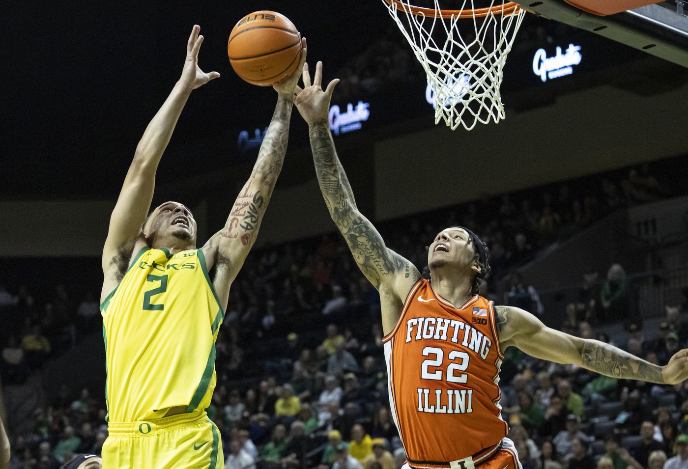White leads No. 22 Illinois to 109-77 blowout at No. 9 Oregon | iNFOnews.ca White leads No. 22 Illinois to 109-77 blowout at No. 9 Oregon | iNFOnews.ca