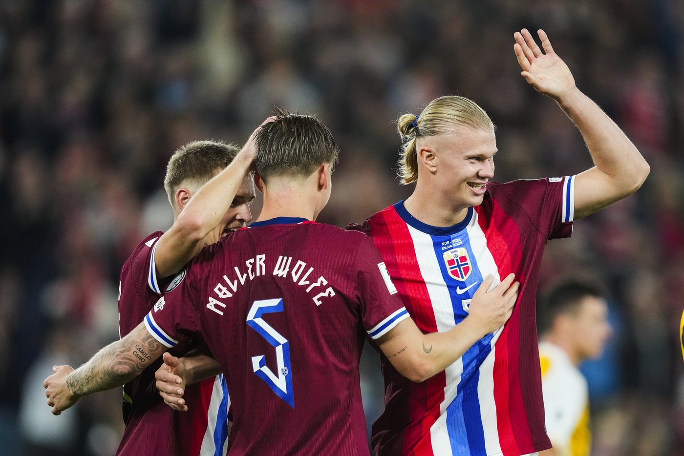 Erling Haaland scores 5 with stitches as Norway routs Moldova 11-1 in World Cup qualifying | iNFOnews.ca Erling Haaland scores 5 with stitches as Norway routs Moldova 11-1 in World Cup qualifying | iNFOnews.ca
