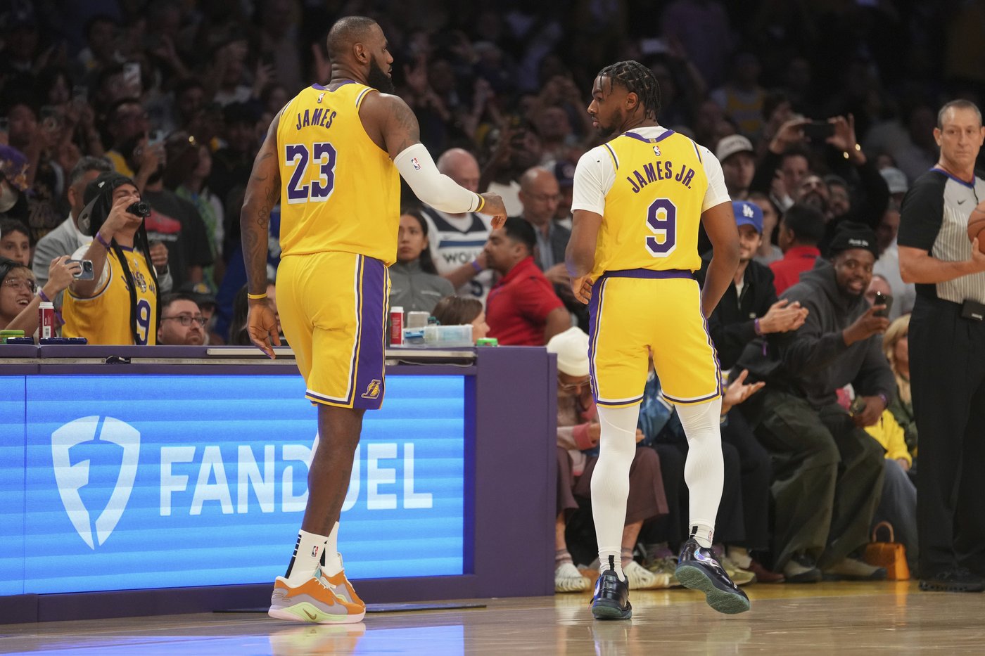 LeBron and Bronny James make history as the NBA's first father-son duo to play together | iNFOnews.ca LeBron and Bronny James make history as the NBA's first father-son duo to play together | iNFOnews.ca