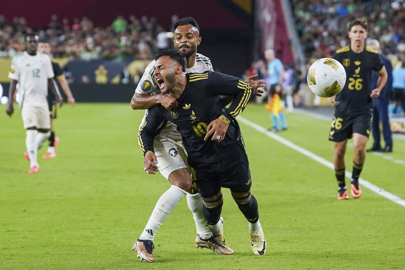 Vega snaps scoreless streak, Mexico beats Saudi Arabia 2-0 in CONCACAF Gold Cup quarterfinals | iNFOnews.ca Vega snaps scoreless streak, Mexico beats Saudi Arabia 2-0 in CONCACAF Gold Cup quarterfinals | iNFOnews.ca