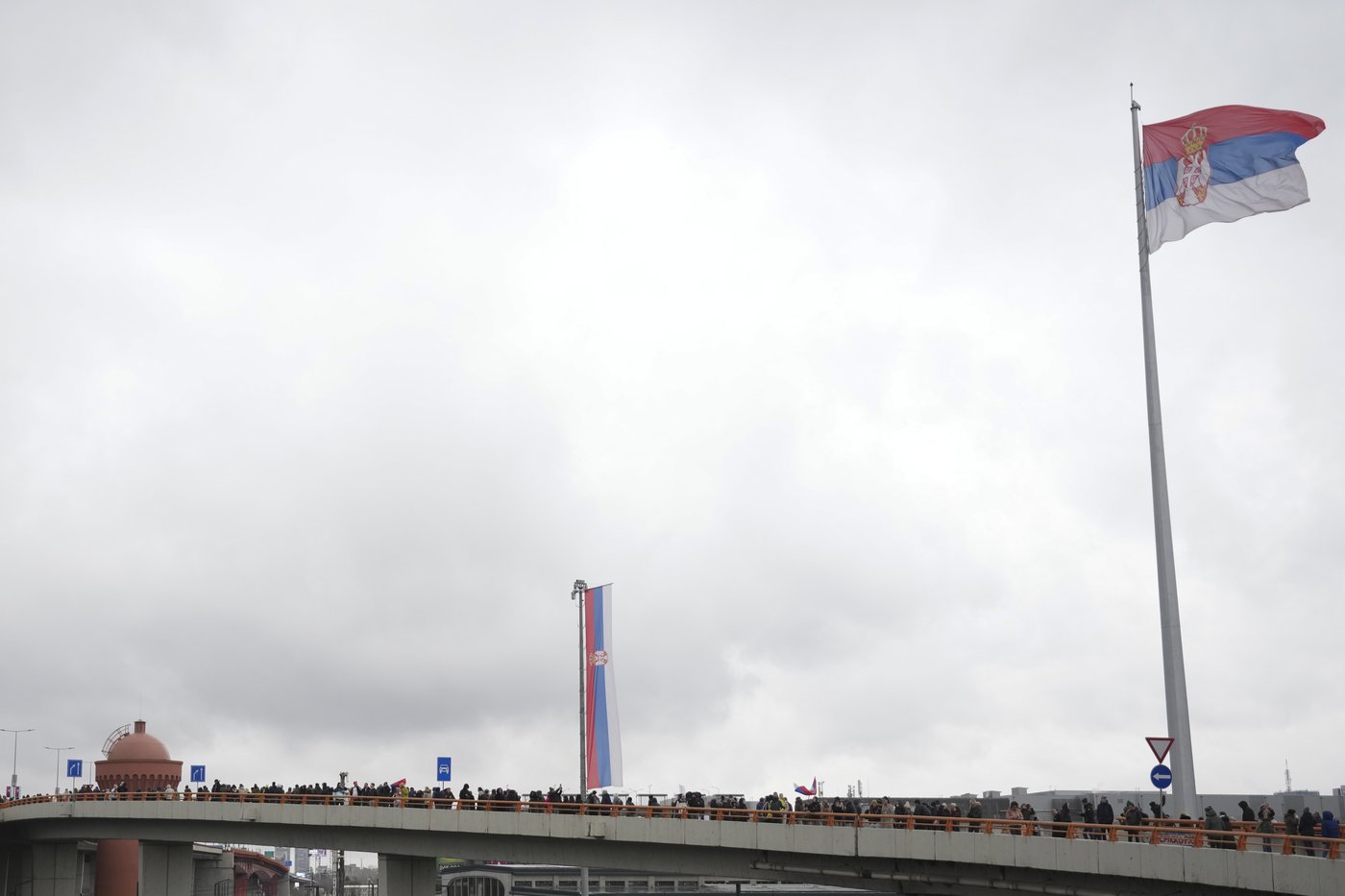 Key motorway in Serbian capital blocked during student-led protest over train station crash | iNFOnews.ca