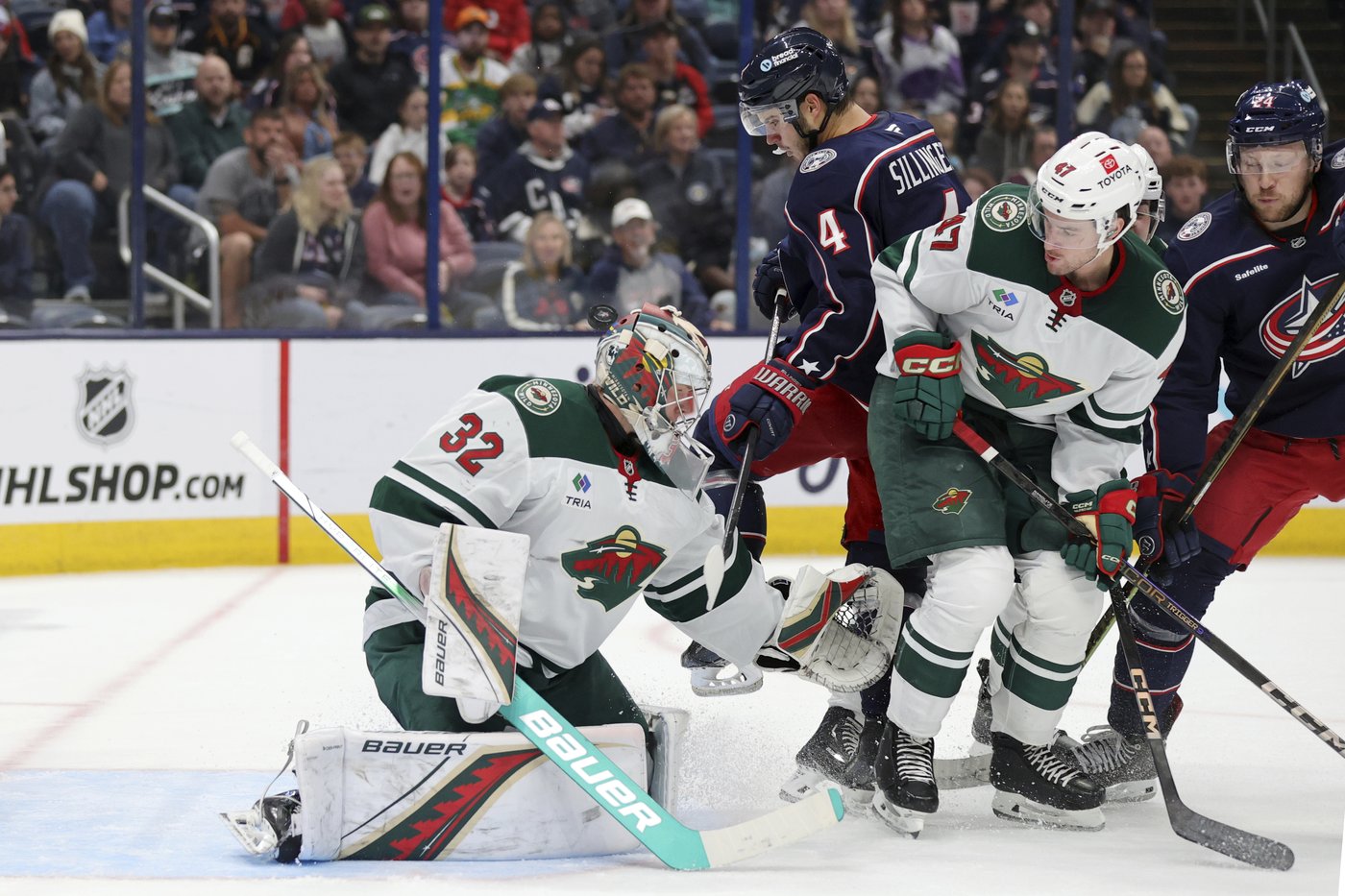 Kaprizov logs a goal and an assist and Gustavsson makes 23 saves as the Wild beats Blue Jackets 3-1 | iNFOnews.ca